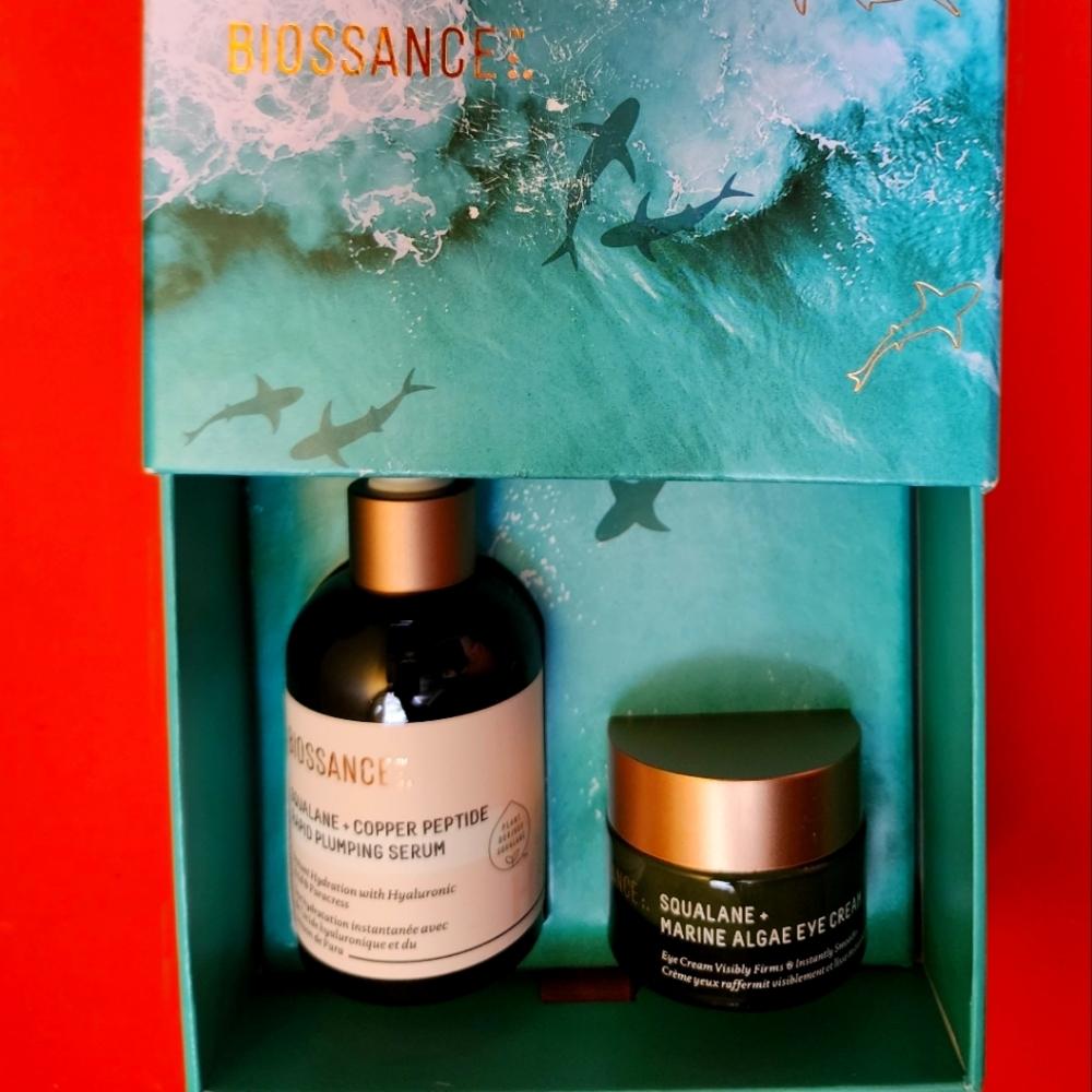 Biossance Squalane Plumping Serum set
